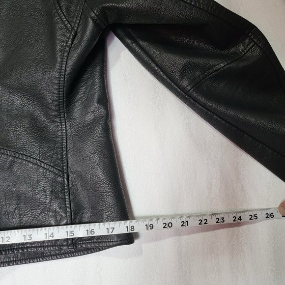 Blank NYC Moto Jacket Women's Medium Vegan Faux Leather - Picture 8 of 9